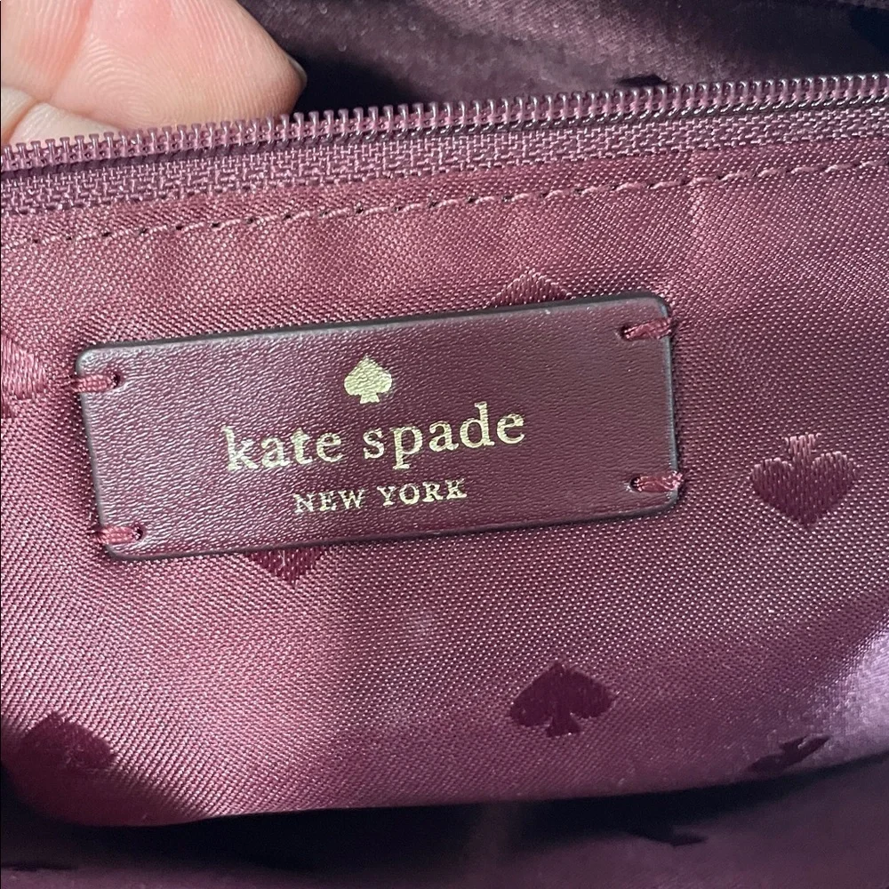 kate spade Floral Motif Maroon Crossbody Bag